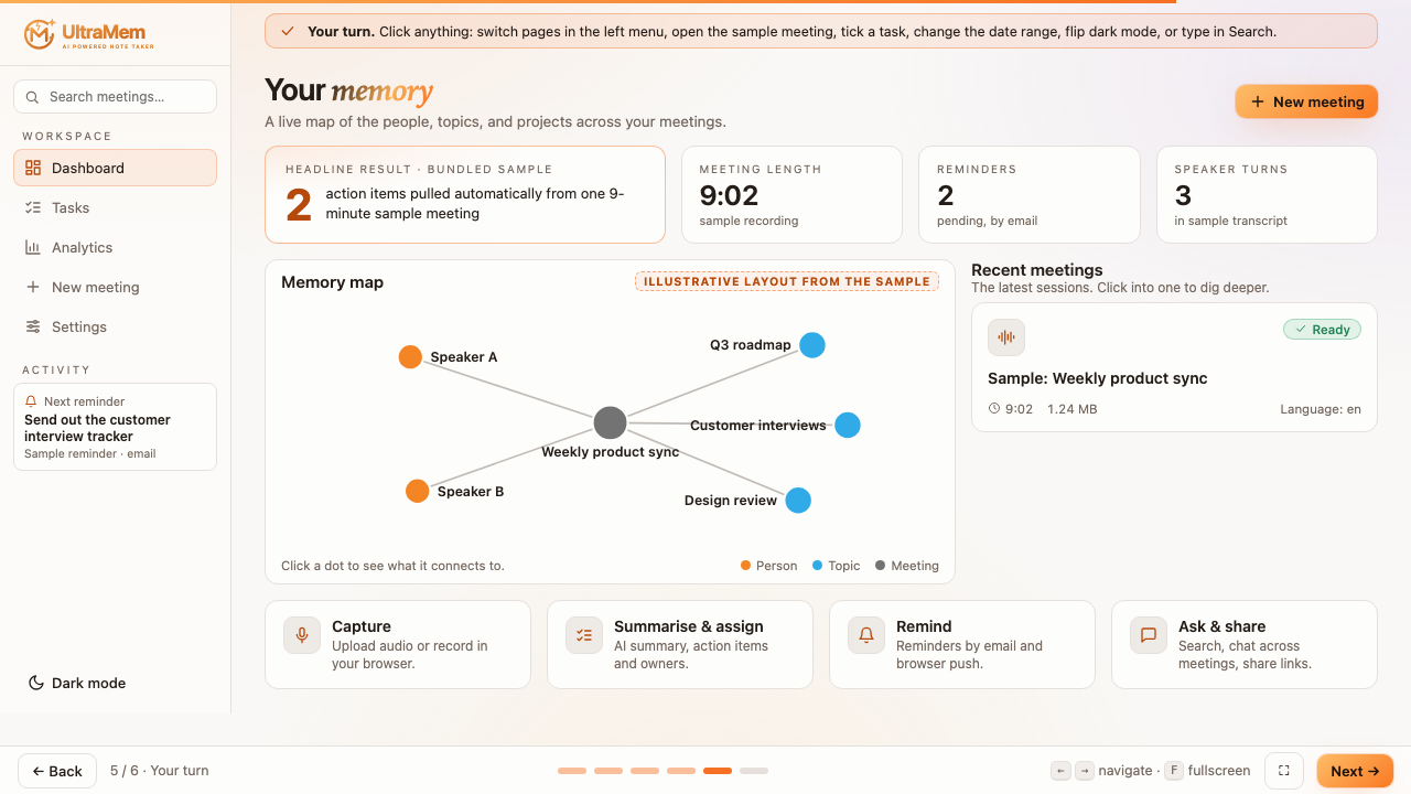 Preview of the UltraMem demo